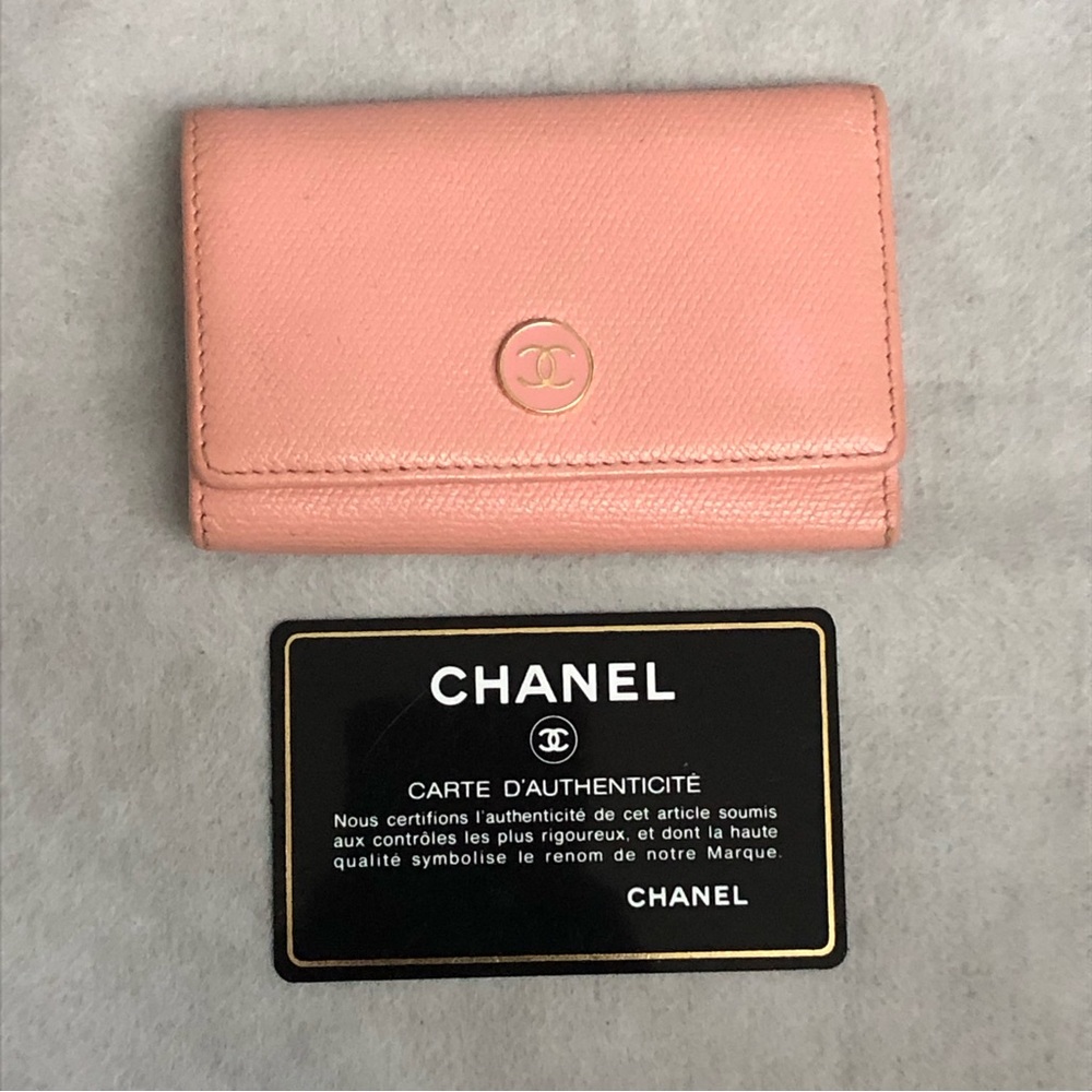 Authentic Chanel 6 hook Key Holder in Pink Color